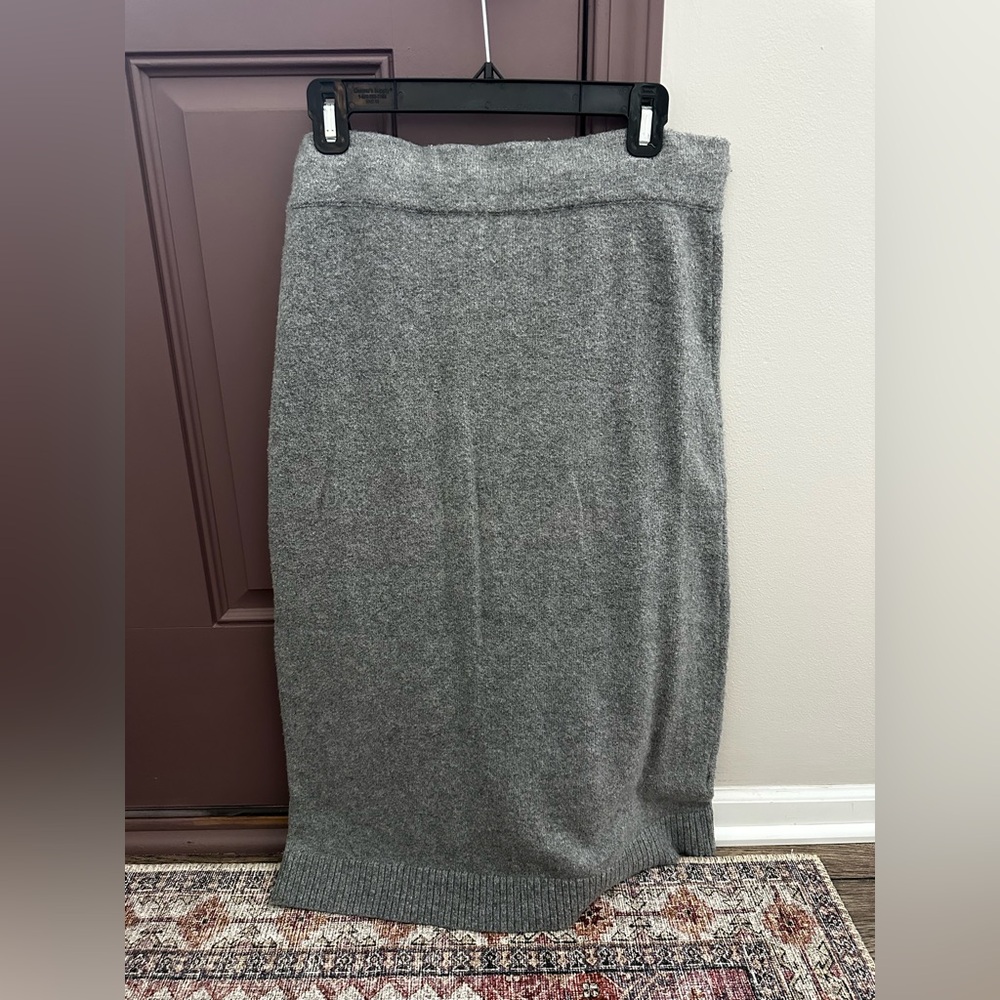 Gray Knit Skirt LOFT - Picture 4 of 4